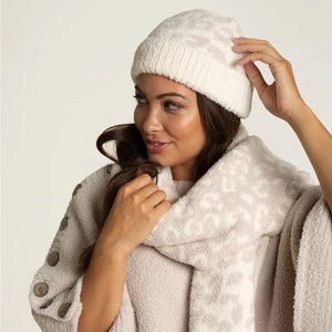 CozyChic Barefoot Dreams Beanie & Scarf Set